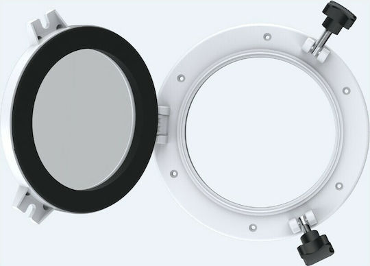 Eval Round Boat Deck Porthole with 215mm Diameter L215xW215mm Black