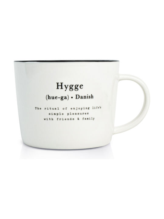 Dutch Rose Hygge Tasse aus Porzellan Weiß 210ml 1Stück