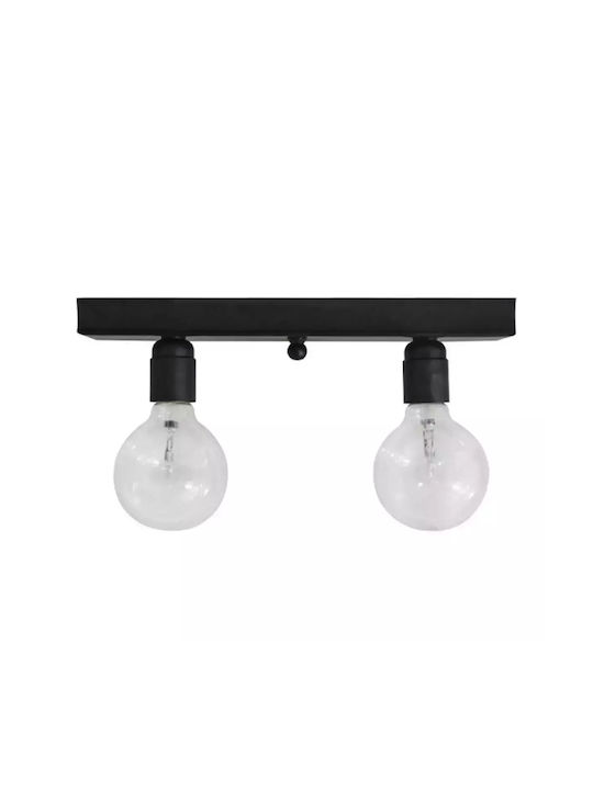 Stimeno CONE2 Classic Metallic Ceiling Mount Light with Integrated LED in Black color