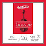 Daddario Single Steel String for Cello 4/4 Prelude Cello 4/4 Medium D (Re)