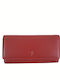 Large Leather Women's Wallet Classic Red