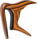 Ortega Wooden Trigger Capo for Classic Guitar Guitar/Bass Flat Capo Walnut Brown