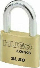 Hugo Locks SL 60 Steel Padlock Brass with Key 60mm 1pcs