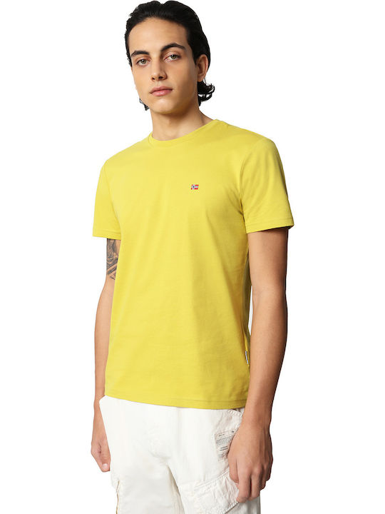 Napapijri Salis Men's Short Sleeve T-shirt Yellow