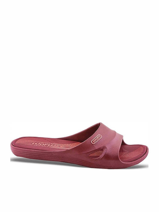 11-321 Slides σε Μπορντό Χρώμα