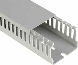 Arnocanali Canal de Cablu cu suport perforat din Plastic Gri Arnocanali Canal de Cablu cu suport perforat din Plastic Gri