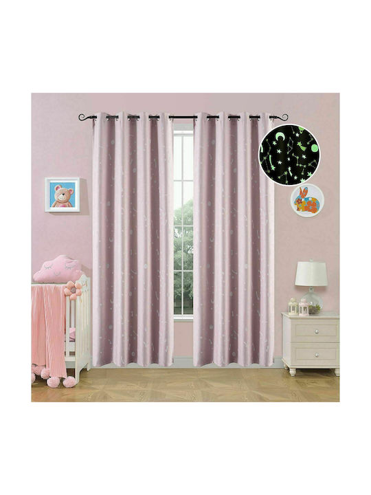 Beauty Home Kids Blackout Fluorescent Curtain W...
