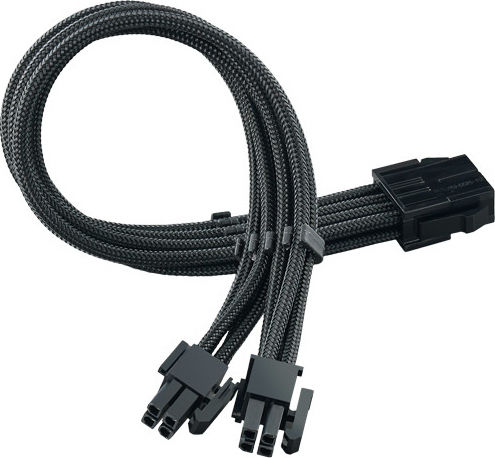 Silverstone 8-Pin EPS - 8-Pin PCIe Cable 0.3m Μαύρο (PP07E-EPS8B)