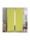 Lino Home Lino Home Curtain with Pencil Pleat Line 201 Lemon 145x295cm