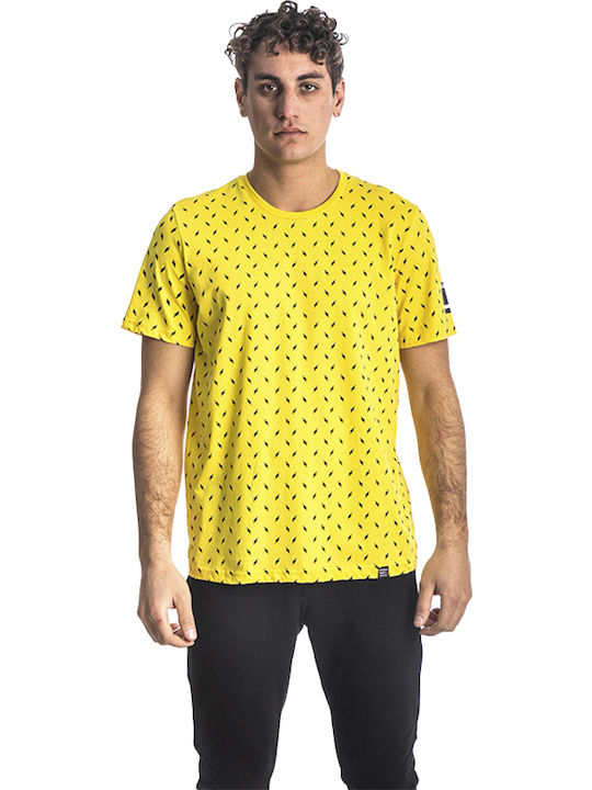 Paco & Co Men's Short Sleeve T-shirt Yellow