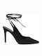 Sante Pointed Toe Heel with Stiletto Heel Black