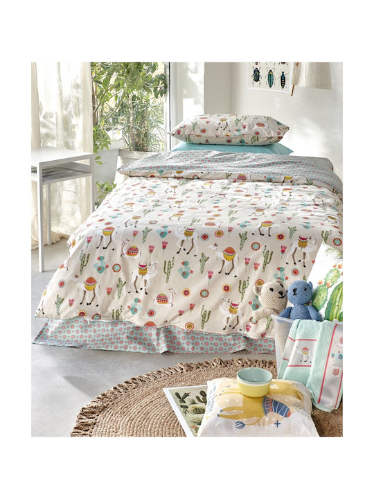Kentia Gabrielle Set Kids Duvet Cover Single with Pillowcase Cotton Multicolored 160x240cm