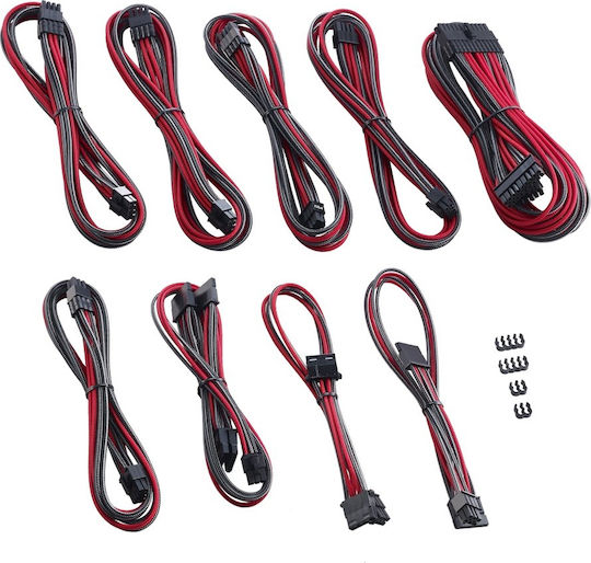 Cablemod C-Series PRO ModMesh Cable Kit for Corsair AXi / HXi / RM - Cable 0.7m Κόκκινο CM-PRTS-FKIT-NKCR-R