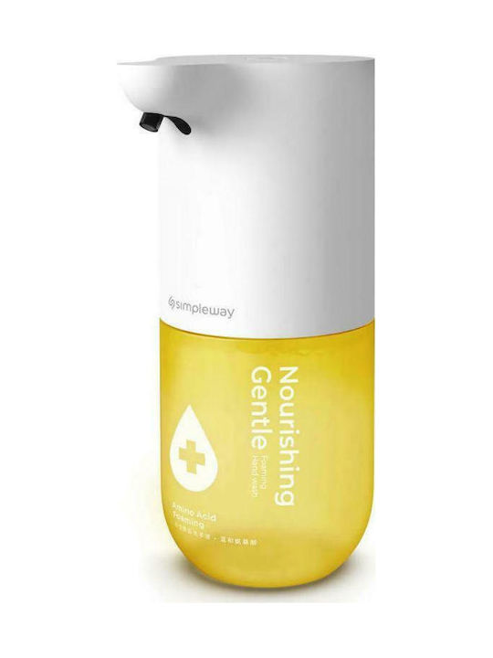 Simpleway Touchless Soap Dispenser Tabletop Automatic Plastic Dispenser Yellow 300ml