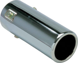 Sumex Μπούκα Εξάτμισης Universal Ανωξείδωτη Οβαλ Φ40-67mm Μαύρη