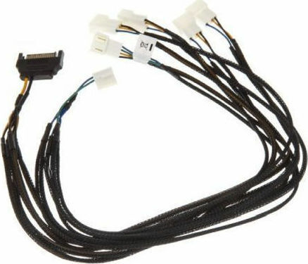 Akasa FLEXA FP5S 4-Pin pwm - 15-Pin Sata / 4-Pin pwm Cablu 0.45m Negru (AK-CBFA07-45)