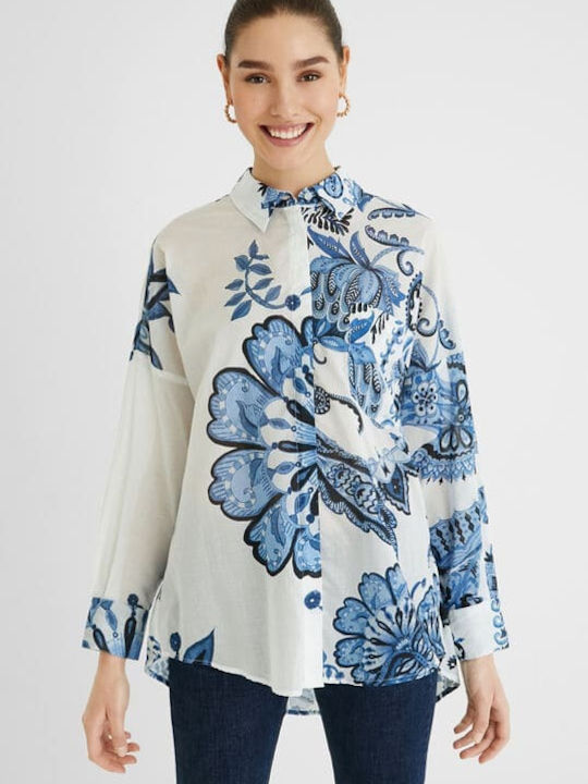 Inara Μακρυμάνικο Γυναικείο Πουκάμισο Floral