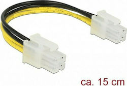 DeLock 4-Pin EPS - 4 Pin EPS Cable 0.15m Μαύρο 85450