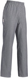 Egochef Chef Gray Pants with Elastic Waist