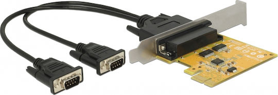 DeLock Κάρτα PCIe σε θύρα RS232 DB9 Serial