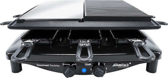 Steba RC 8 Tabletop Grătar Electric Placă Netedă și Striată 1450W cu Termostat Reglabil 29bucx14.5buccm