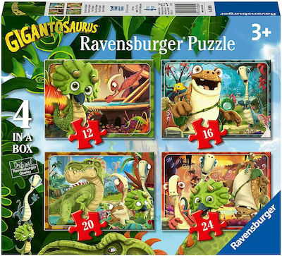 Kids Puzzle 4 Σε 1 Γιγαντόσαυροι for 3++ Years 72pcs Ravensburger