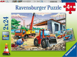 Детски Пъзел Εργοτάξιο за 4++ Години 48бр Ravensburger