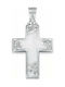 Triantos White Gold Cross 14K