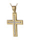 Triantos Femeiesc Aur Cruce 14K