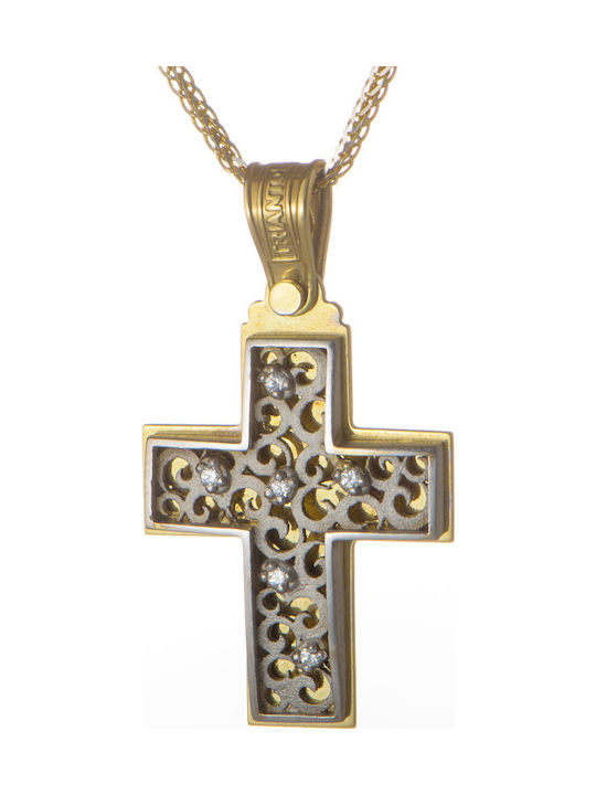 Triantos Damen Gold Kreuz 14K