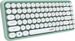 Ajazz 308i Ultra Fără fir Bluetooth Doar tastatura UK Verde
