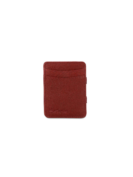 Hunterson Magic Wallet - Veganes Portemonnaie mit RFID - Maulbeerrot (Maulbeere)