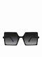 Urban Owl Jessie Women's Sunglasses with Black Plastic Frame and Black Gradient Lens