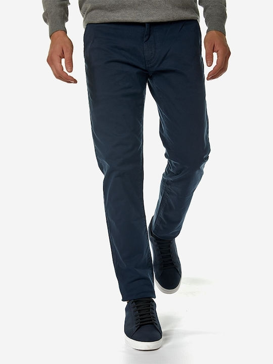 Brokers Jeans Herrenhose Chino Elastisch in Slim Passform Marineblau