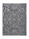 Madi Leaves Rug Rectangular Summer Grey