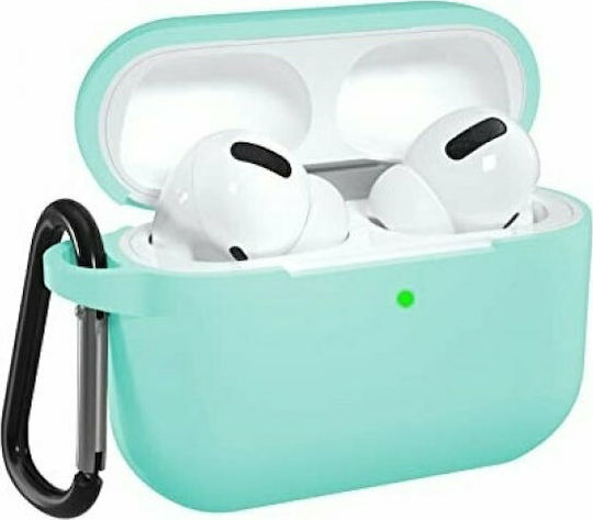 Senso Husă cu cârlig în culoarea Turcoaz pentru Apple AirPods Pro