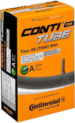 Continental Tour Slim Bicycle Tyre Inner Tube 28" 700 x 28/37C A/V 0181971