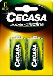 Cegasa Cegasa Super Alkaline C 1.5V 2бр DG216106-01 Cegasa Cegasa Super Alkaline C 1.5V 2бр DG216106-01