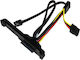 Silverstone 7-Pin SATA II - Cable 0.5cm Μαύρο (SST-CP05)