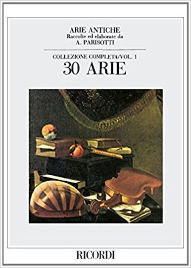 Ricordi Arie Antiche - 30 Arie No.1 Теоретична книга за Глас