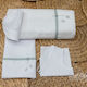 Lina Baby Baptism Towel Set Lucas Λευκό