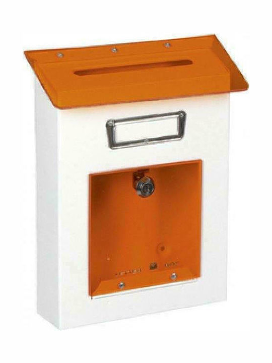 Viometal LTD Βέρνη 305 Γραμματοκιβώτιο Εξωτερικού Χώρου Μεταλλικό σε Λευκό Χρώμα 21.5x5.6x27.5cm