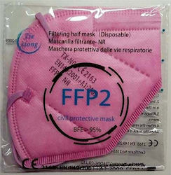 Tiexiong FFP2 Civil Protective Mask BFE >95% Mască de protecție FFP2 Roz 20buc