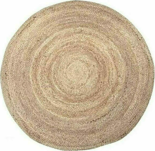 Covor Rotund din iută Maro