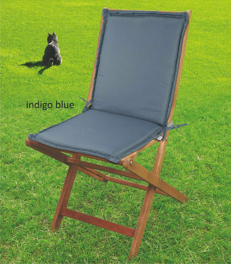 Flamingo Lida Garden Chair Cushion Indigo Blue 90x40 cm