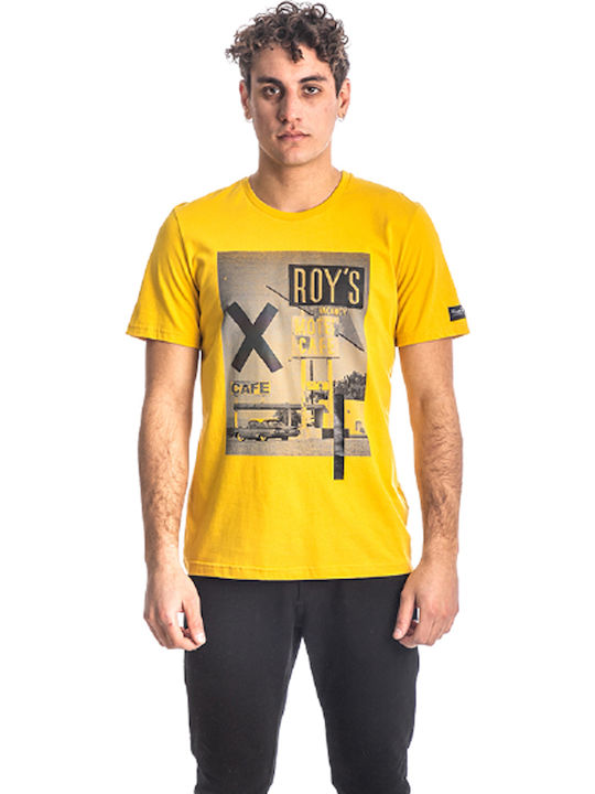 Paco & Co Men's Short Sleeve T-shirt Yellow