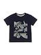 Boboli Kids' T-shirt Navy Blue Under The Ocea