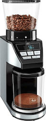 Melitta Calibra 1027-01 Elektrischer Kaffeemühle 160W mit einer Kapazität von 375gr und 39 Mahlstufen Silber
