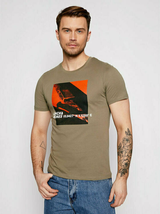 Jack & Jones T-shirt Bărbătesc cu Mânecă Scurtă...