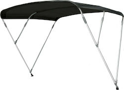 Eval Aluminium Boat Canopy L200xW150xH130cm Black